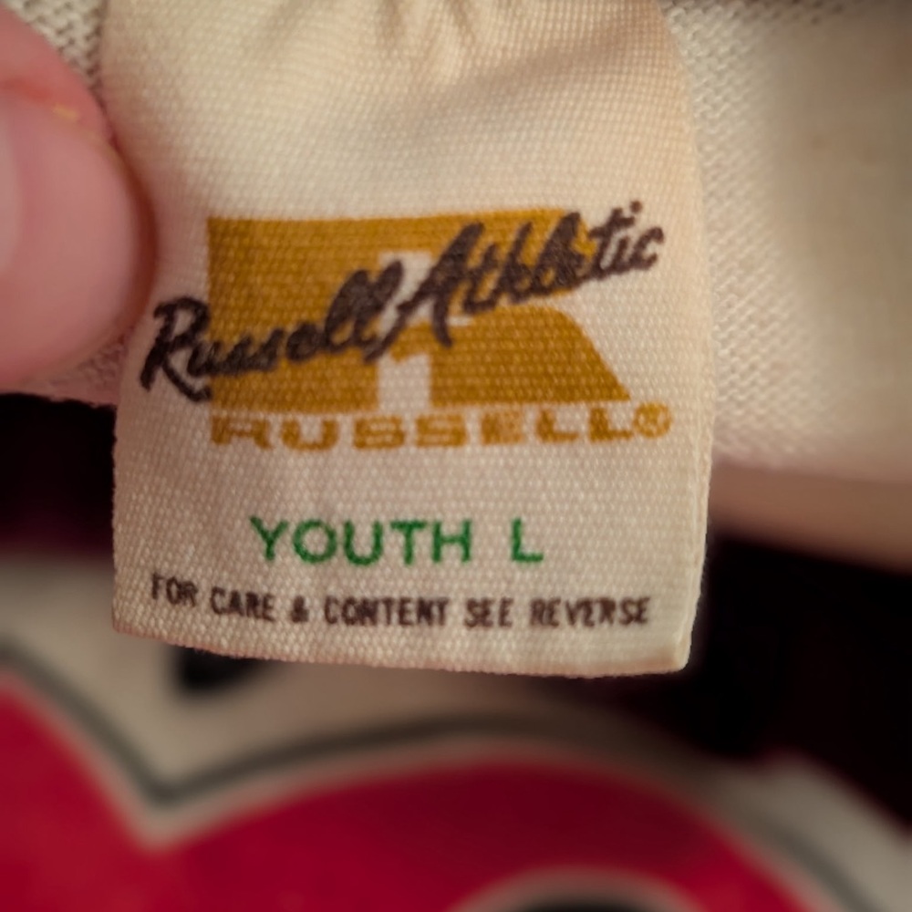 Vintage 1981 The Rolling Stones Tour Raglan Tee Russell Athletic Youth L - Picture 3 of 7
